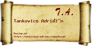 Tankovics Adrián névjegykártya