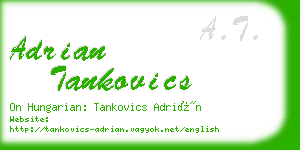 adrian tankovics business card